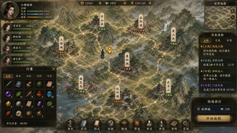 金庸群侠传5爱与死仙狐MOD六周年 角色路线 实机截图 3